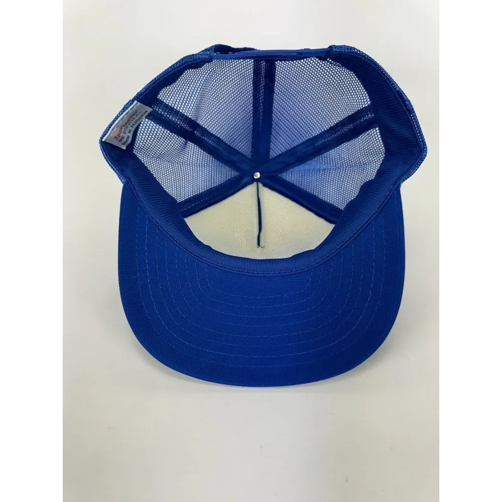 VTG  Blue Trucker Hat Snapback Cap Mesh Builder Contractor Lebanon Pa‎ Roper